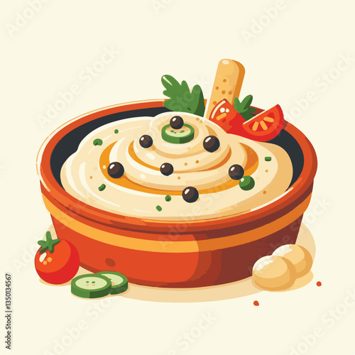 food, eggplant, cuisine, arabic, traditional, appetizer, vegetarian, dip, hummus, babaganoush, turkish, lebanese, vegetable, mediterranean, ganoush, parsley, healthy, snack, arabian, greek, baba, back