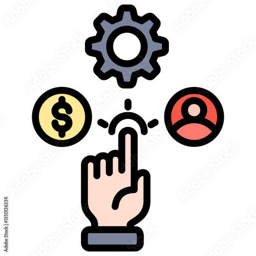 Resource Allocation Icon