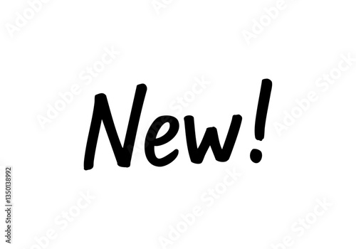 手書き文字「New」ベクター