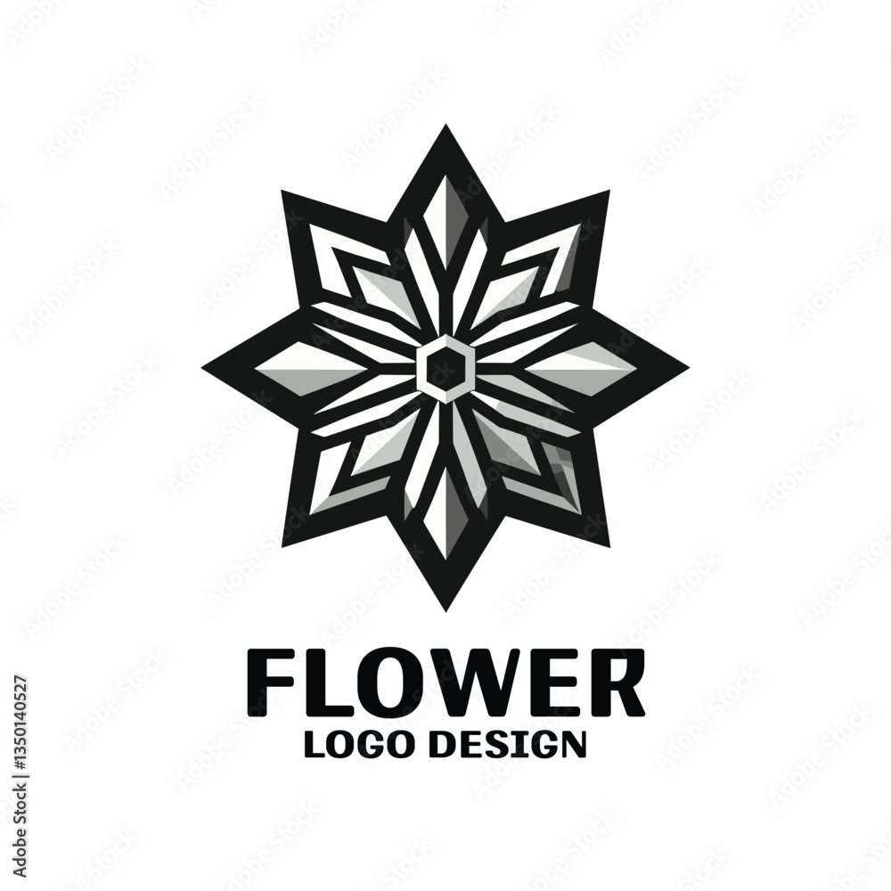 Obraz premium Flower Vector Logo Design