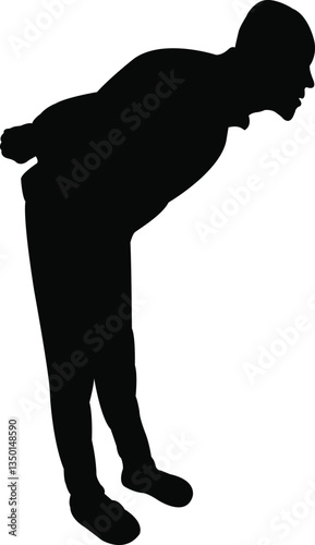 a man body silhouette vector