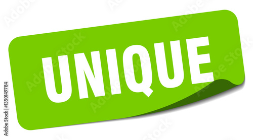 unique sticker. unique label