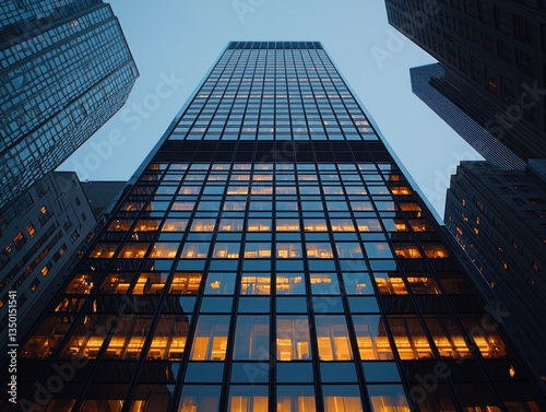 Wallpaper Mural Skyscraper at dusk Torontodigital.ca