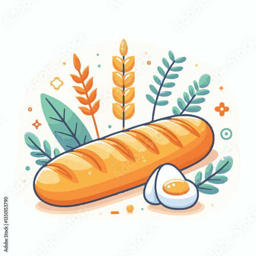 baguette, food, bread, bakery, breakfast, french, bun, meal, fresh, pastry, loaf, wheat, healthy, crust, tasty, nutrition, brown, isolated, flour, bake, organic, background, traditional, delicious, ce