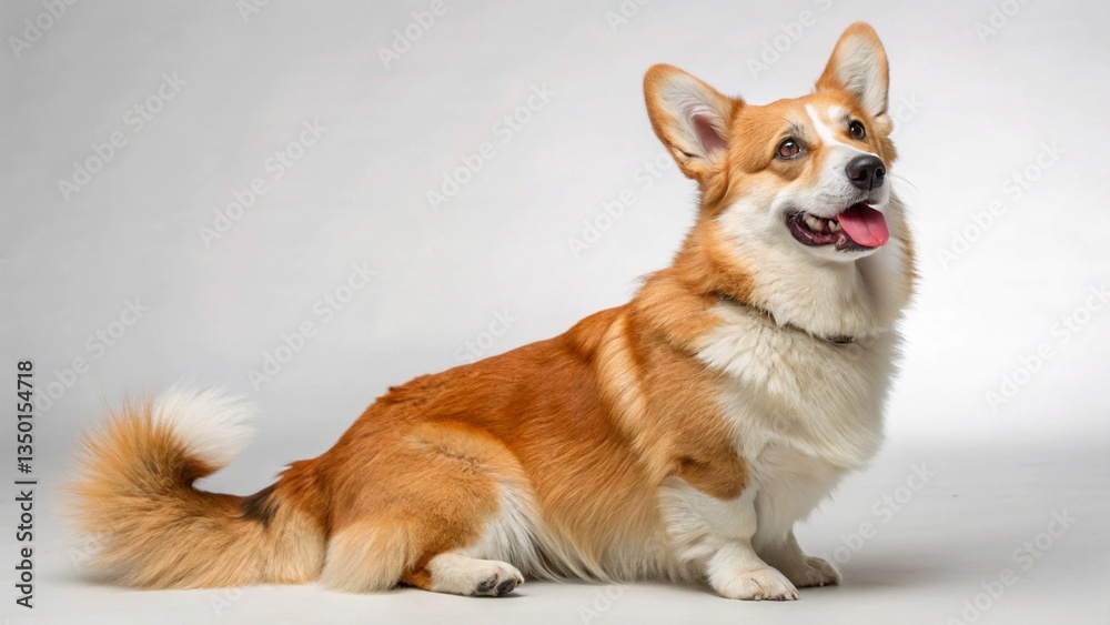 Welsh Corgi on studio background Welsh Corgi on studio background