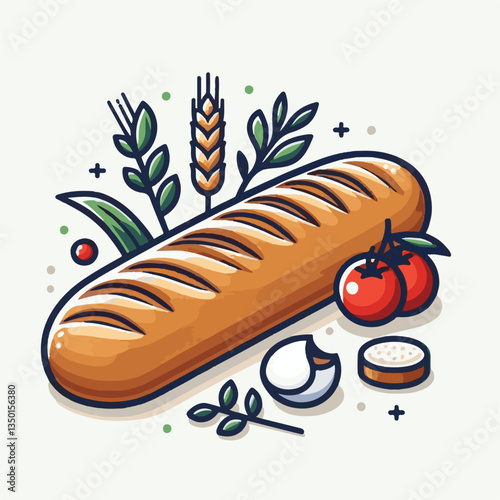 baguette, food, bread, bakery, breakfast, french, bun, meal, fresh, pastry, loaf, wheat, healthy, crust, tasty, nutrition, brown, isolated, flour, bake, organic, background, traditional, delicious, ce