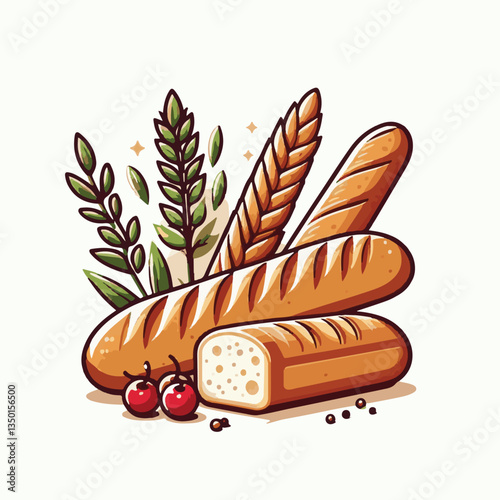 baguette, food, bread, bakery, breakfast, french, bun, meal, fresh, pastry, loaf, wheat, healthy, crust, tasty, nutrition, brown, isolated, flour, bake, organic, background, traditional, delicious, ce