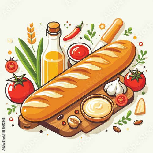 baguette, food, bread, bakery, breakfast, french, bun, meal, fresh, pastry, loaf, wheat, healthy, crust, tasty, nutrition, brown, isolated, flour, bake, organic, background, traditional, delicious, ce
