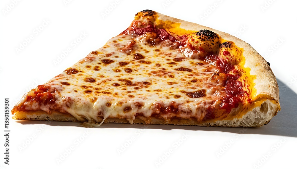 Cheese Pizza Slice with White Background. Cheese Pizza Slice with White Background.