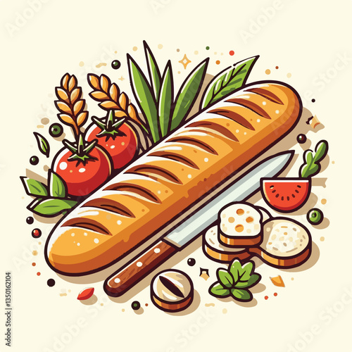 baguette, food, bread, bakery, breakfast, french, bun, meal, fresh, pastry, loaf, wheat, healthy, crust, tasty, nutrition, brown, isolated, flour, bake, organic, background, traditional, delicious, ce