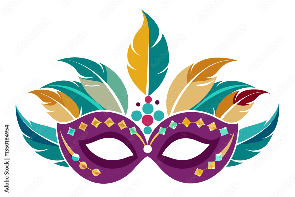 Feathered Masks with Jewels for a Touch of Glamour Feathered Masks with Jewels for a Touch of Glamour