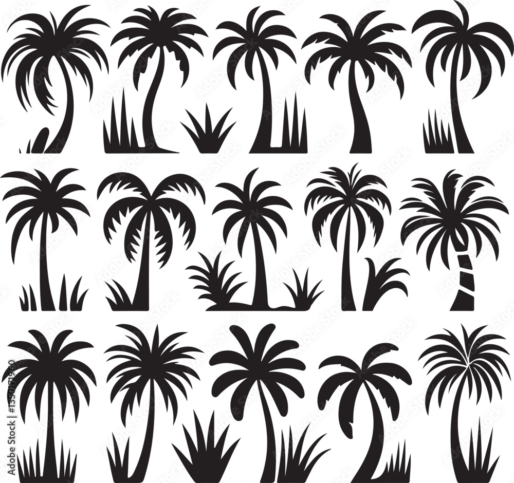 Fototapeta premium seamless palm tree pattern
