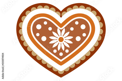 Gingerbread Heart for Oktoberfes. Iconic Bavarian Craft