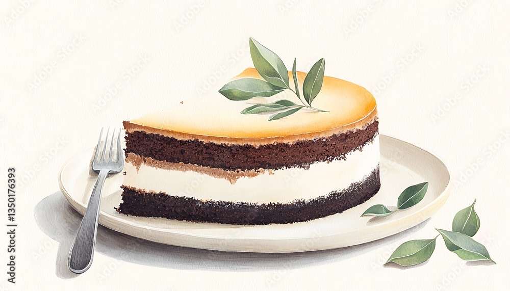 Delicious Chocolate Layer Cake. Delicious Chocolate Layer Cake.