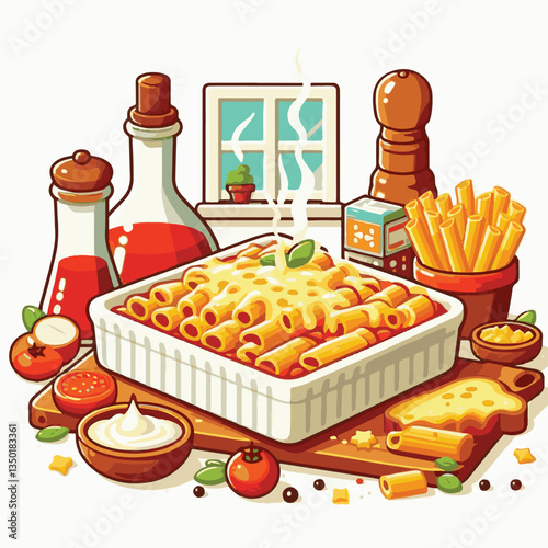 italian, food, sauce, pasta, cheese, dish, cuisine, ziti, tomato, plate, baked, meal, casserole, lunch, homemade, mozzarella, restaurant, basil, marinara, kitchen, dinner, parmesan, cooked, culture, t