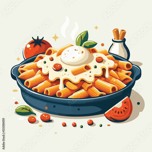 italian, food, sauce, pasta, cheese, dish, cuisine, ziti, tomato, plate, baked, meal, casserole, lunch, homemade, mozzarella, restaurant, basil, marinara, kitchen, dinner, parmesan, cooked, culture, t
