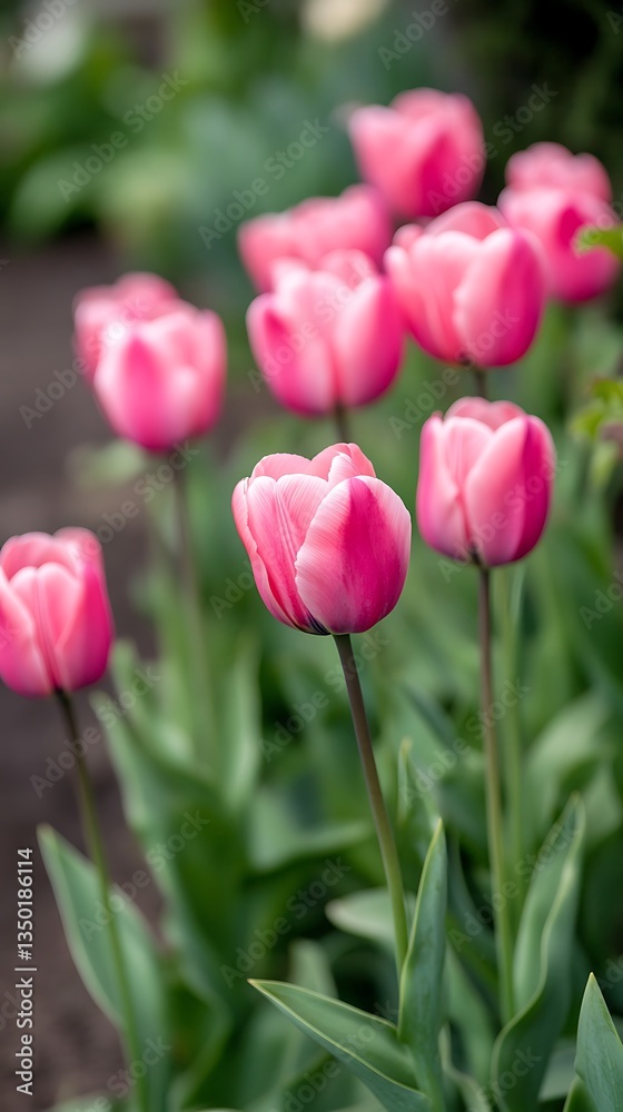 Fototapeta premium Soft pink and white floral art painting design