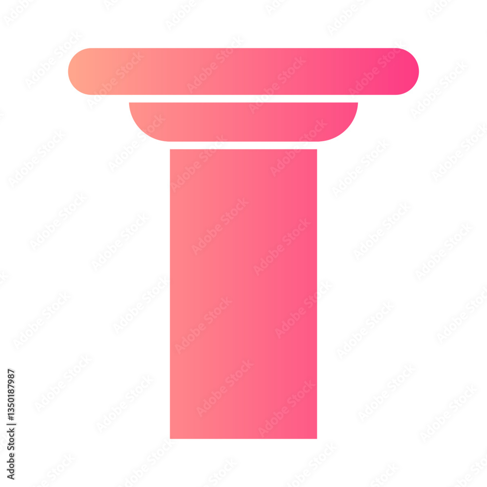 pillar gradient icon pillar gradient icon