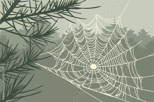19 Intricate spider web, dew drops, morning light, bokeh, macro photography, pine needles background, ethereal, delicate, nature close-up, misty atmosphere, high detail, soft focus, organic patterns, 