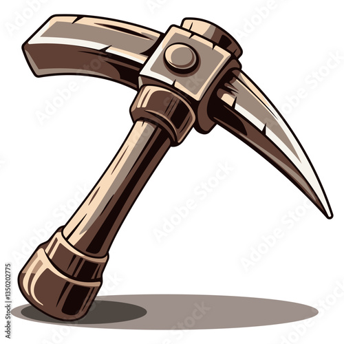 realistic vintage pickaxe