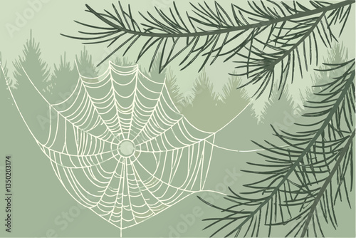 19 Intricate spider web, dew drops, morning light, bokeh, macro photography, pine needles background, ethereal, delicate, nature close-up, misty atmosphere, high detail, soft focus, organic patterns, 