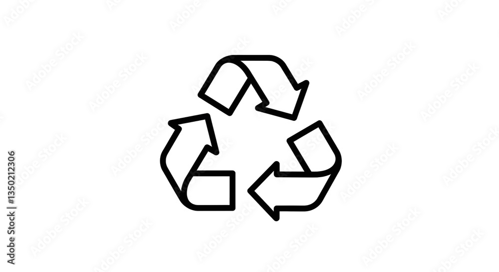 Recycle symbol isolated on transparent background, cut out, ai generated Recycle symbol isolated on transparent background, cut out, ai generated