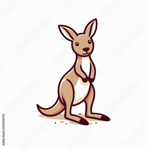 kangaroo vector illustration