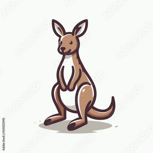 kangaroo vector illustration