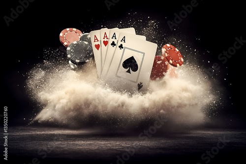 Four Aces with Casino Chips, and Dust Explosion.