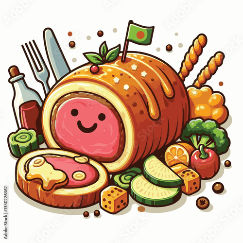 meat, food, traditional, slice, dinner, pastry, meal, beef, cooking, red, lunch, holiday, wellington, sauce, roasted, recipe, puff, cut, fillet, stuffed, steak, pie, christmas, tradition, ingredient, 