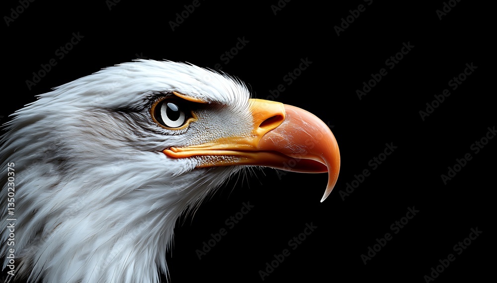 Bald Eagle Portrait with Black Background. (1) Bald Eagle Portrait with Black Background. (1)