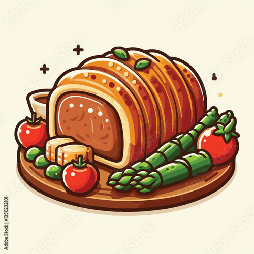 meat, food, traditional, slice, dinner, pastry, meal, beef, cooking, red, lunch, holiday, wellington, sauce, roasted, recipe, puff, cut, fillet, stuffed, steak, pie, christmas, tradition, ingredient, 
