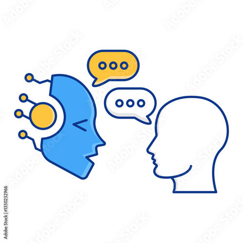 Wallpaper Mural Virtual Assistants and AI Chatbots – Automating Conversations with Artificial Intelligence icon with editable stroke. Torontodigital.ca