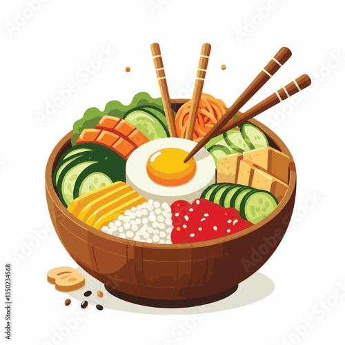 bibimbap, asian, cuisine, meal, healthy, delicious, food, rice, gourmet, korean food, vegetable, cooking, dinner, fresh, colorful, bowl, lunch, traditional, dish, egg, beef, spicy, korean, carrot, mea