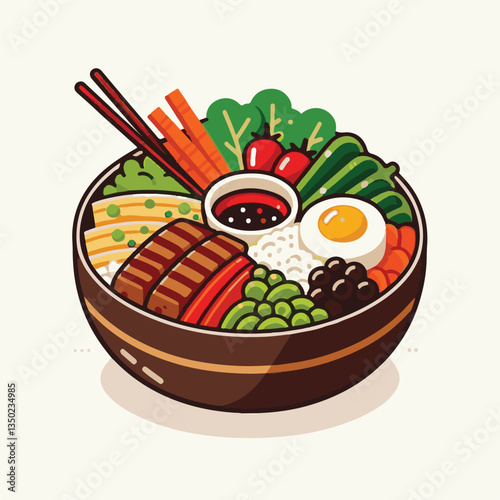 bibimbap, asian, cuisine, meal, healthy, delicious, food, rice, gourmet, korean food, vegetable, cooking, dinner, fresh, colorful, bowl, lunch, traditional, dish, egg, beef, spicy, korean, carrot, mea