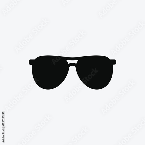 Stylish Aviator Sunglasses Silhouette