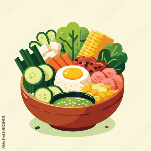 bibimbap, asian, cuisine, healthy, meal, delicious, rice, food, gourmet, korean food, cooking, vegetable, dinner, bowl, colorful, fresh, dish, lunch, egg, traditional, beef, korean, spicy, carrot, mea
