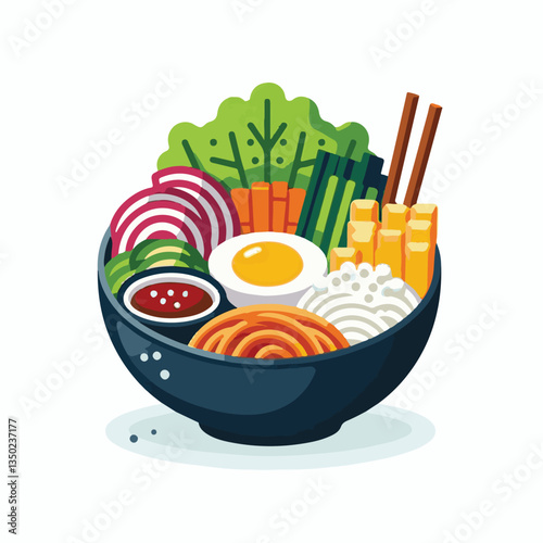 bibimbap, asian, cuisine, healthy, meal, delicious, rice, food, gourmet, korean food, cooking, vegetable, dinner, bowl, colorful, fresh, dish, lunch, egg, traditional, beef, korean, spicy, carrot, mea