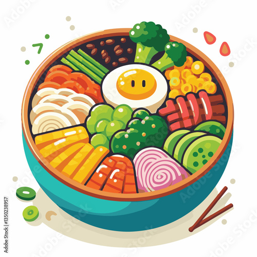 bibimbap, asian, cuisine, healthy, meal, delicious, rice, food, gourmet, korean food, cooking, vegetable, dinner, bowl, colorful, fresh, dish, lunch, egg, traditional, beef, korean, spicy, carrot, mea