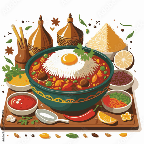 dinner, chicken, spicy, cuisine, indian, dish, asian, rice, food, meat, basmati, background, lunch, cooked, biryani, healthy, meal, delicious, arabic, india, restaurant, cooking, homemade, traditional