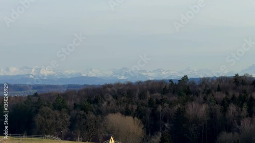 Snow-capped Alps and Lake Constance: A mesmerizing view of Switzerland