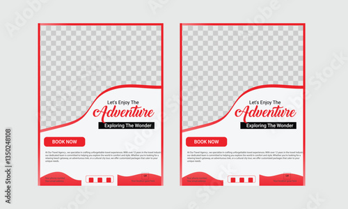 Travle flyer template Vector corporate