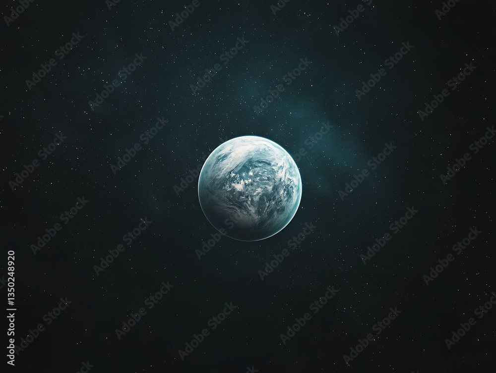 Obraz premium Earth for cosmic view, space, night.