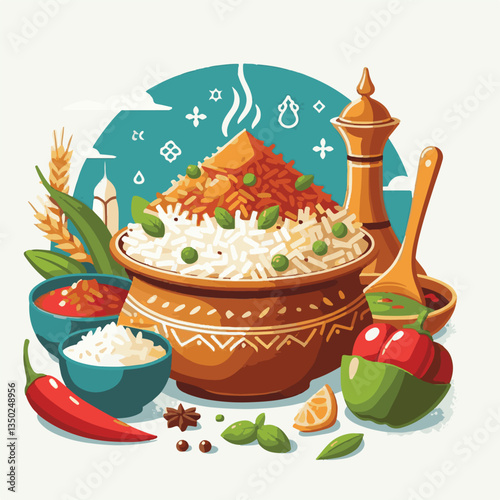 dinner, chicken, spicy, cuisine, indian, dish, asian, rice, food, meat, basmati, background, lunch, cooked, biryani, healthy, meal, delicious, arabic, india, restaurant, cooking, homemade, traditional