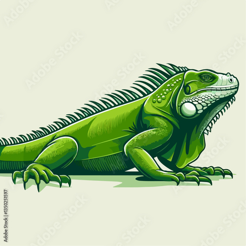 iguana vector illustration