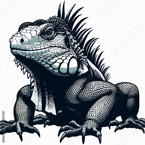 iguana vector illustration