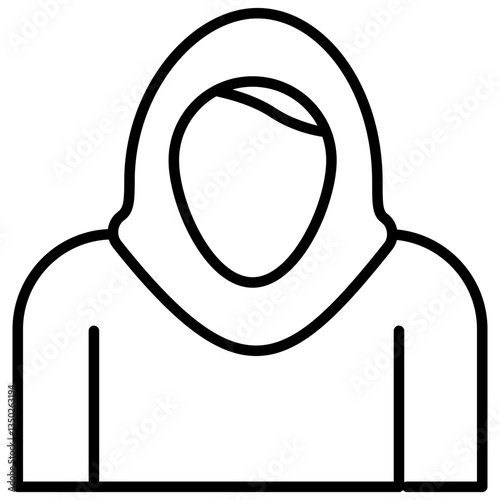 muslim woman icon vector illustration concept