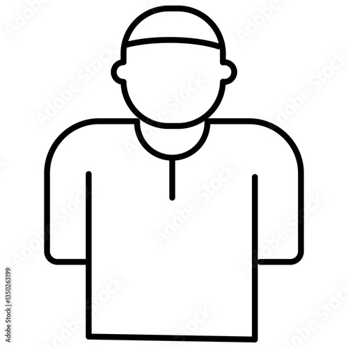 muslim man icon vector illustration concept