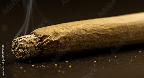 Smoldering Blunt: A Close-Up Study in Warm Tones
