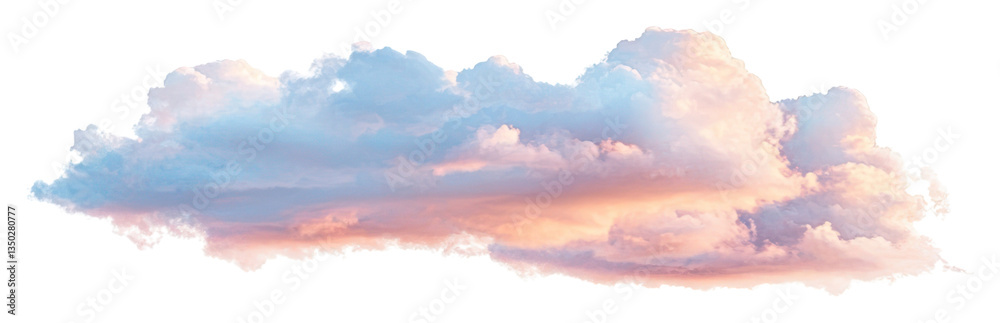 Obraz premium PNG Cloud evening sky pastel pastel cloud atmosphere.